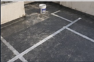 Guntur waterproofing work in progress